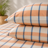 My Home Geometric Printed Cotton Fitted Bed Sheet Set