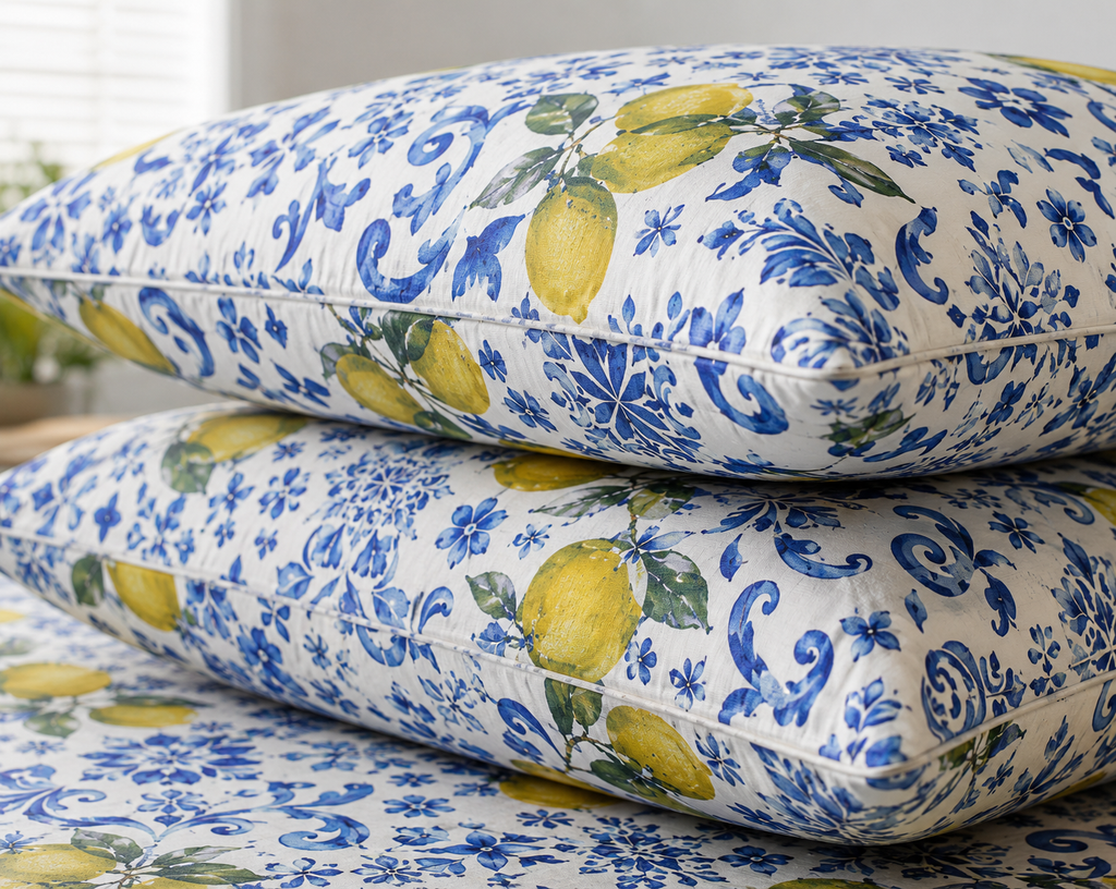 Limoncello- 100% Cotton Fitted Sheet Set