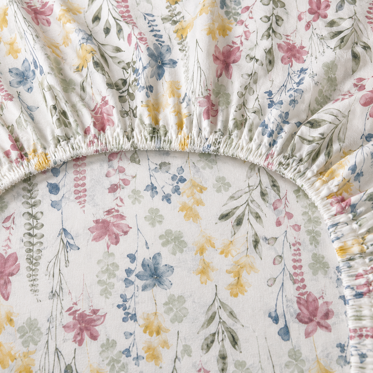 Wildflower ⭐- 100% Cotton Fitted Sheet Set