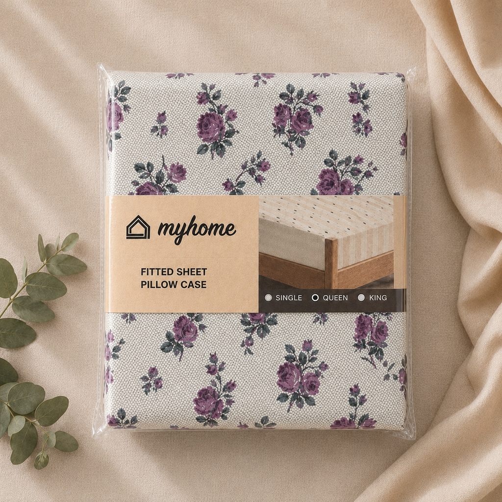Driftwood- 100% Cotton Fitted Sheet Set