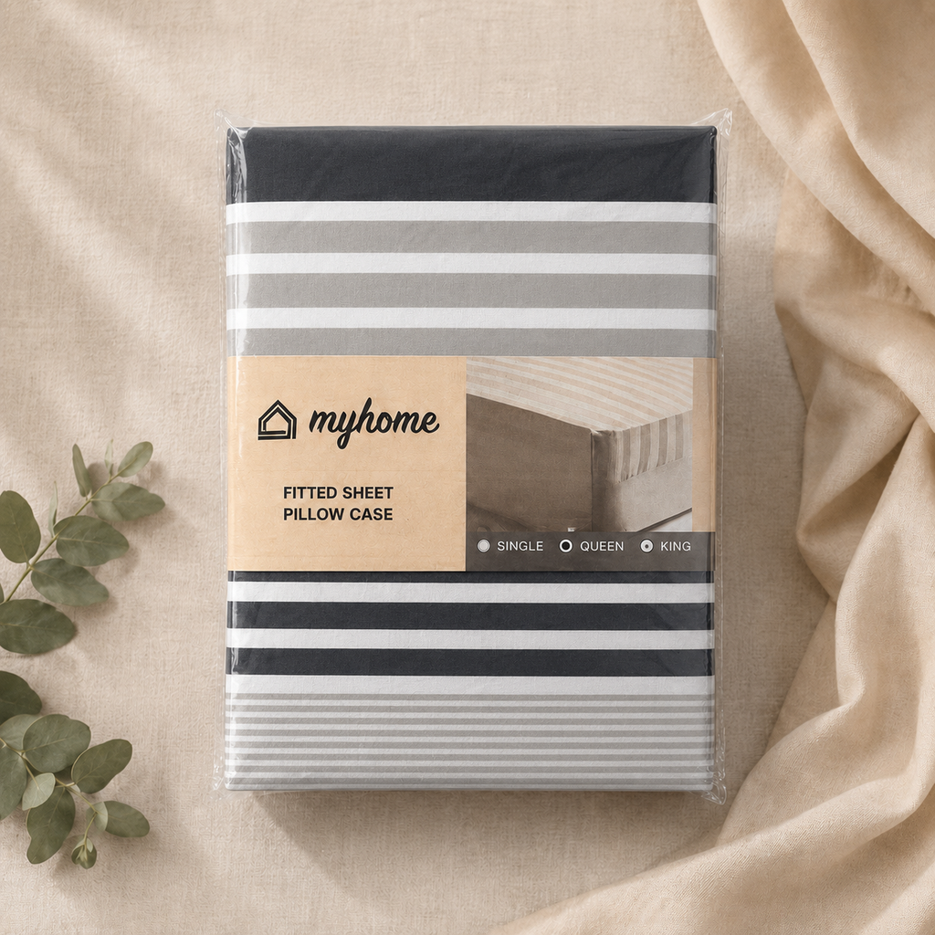 Silverline- 100% Cotton Fitted Sheet Set
