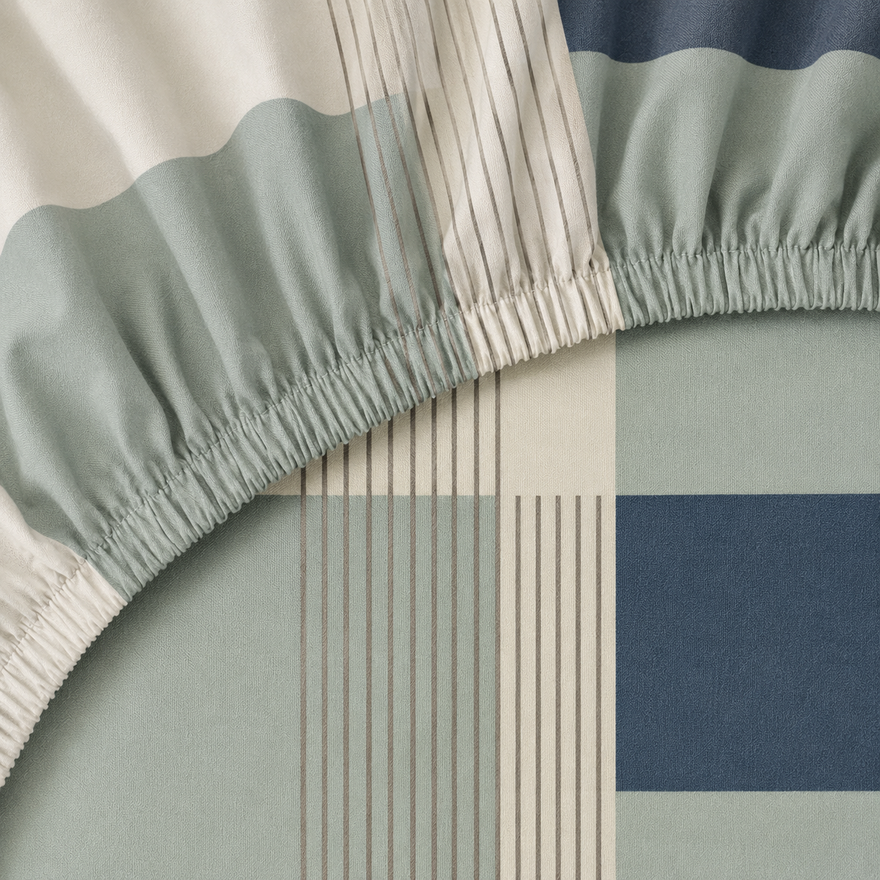 Olive Grove- 100% Cotton Fitted Sheet Set
