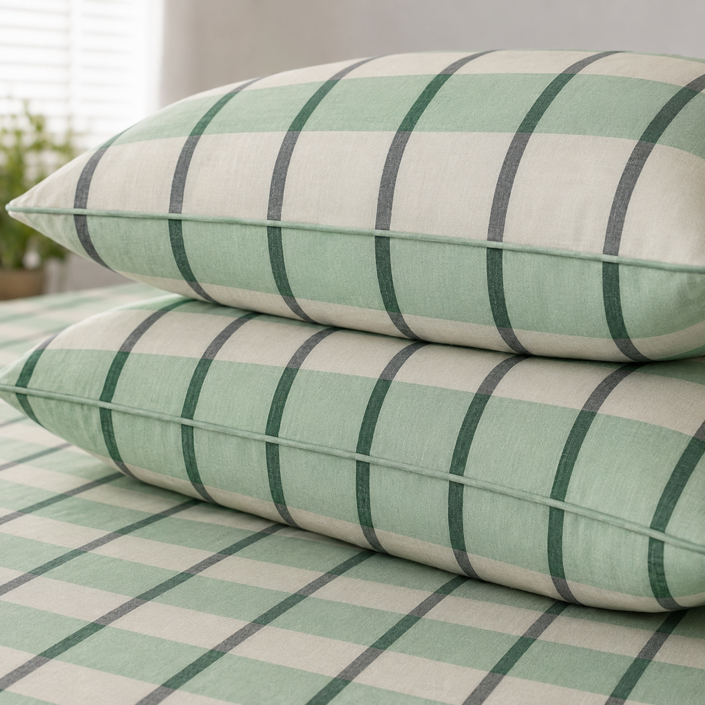 Shadow Stripes- 100% Cotton Fitted Sheet Set