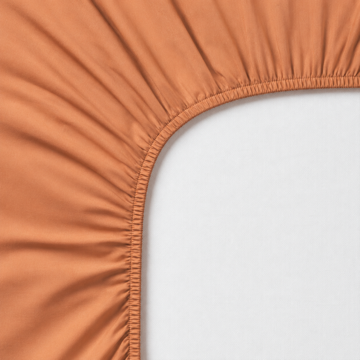 RUST FITTED SHEET SET WITH PILLOW CASE- (PREMIUM)
