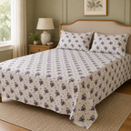 100% Cotton 3 PC Bed Sheet Set