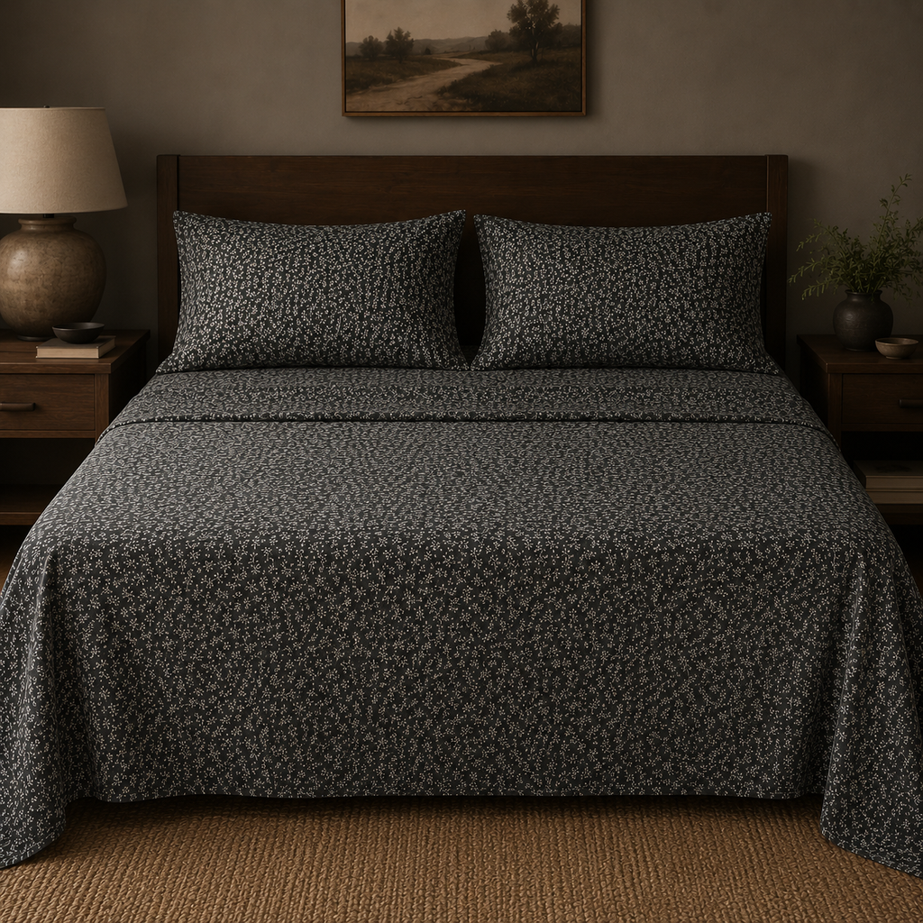 100% Cotton 3 PC Bed Sheet Set