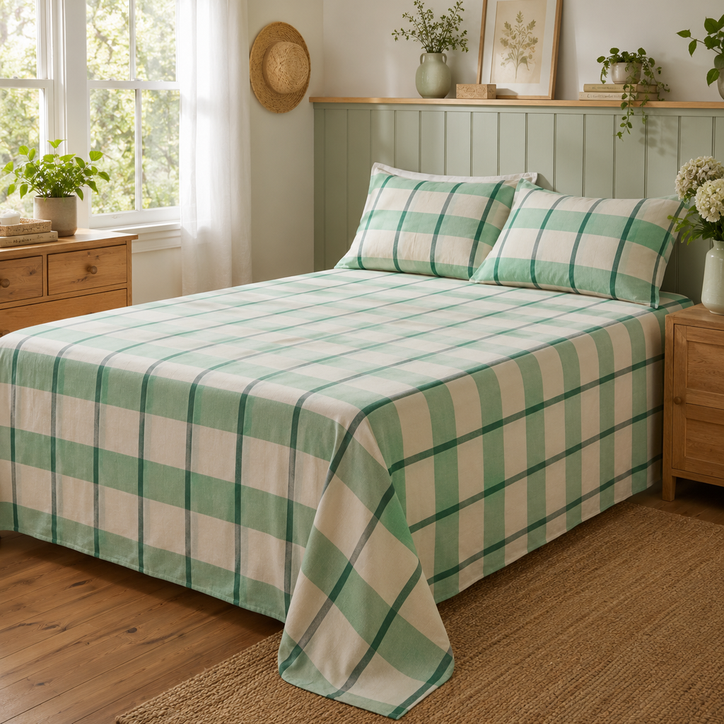100% Cotton 3 PC Bed Sheet Set