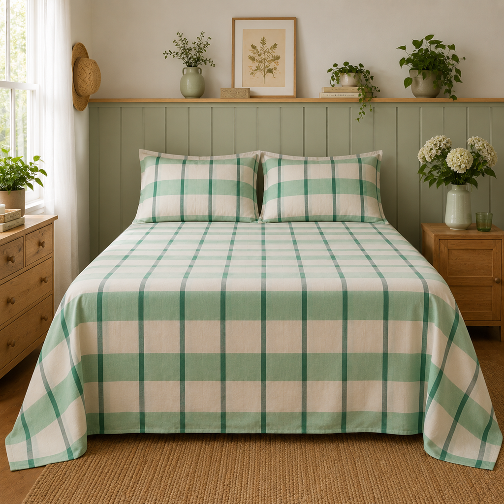 100% Cotton 3 PC Bed Sheet Set