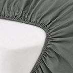 GREY FITTED SHEET SET WITH PILLOW CASE- (PREMIUM)
