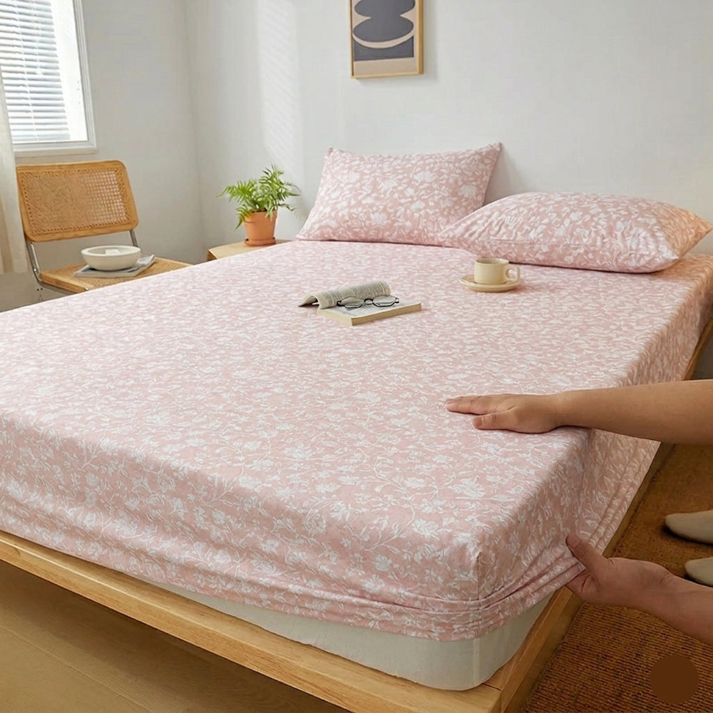 PINK FITTED SHEET SHEET SET- PREMIUM