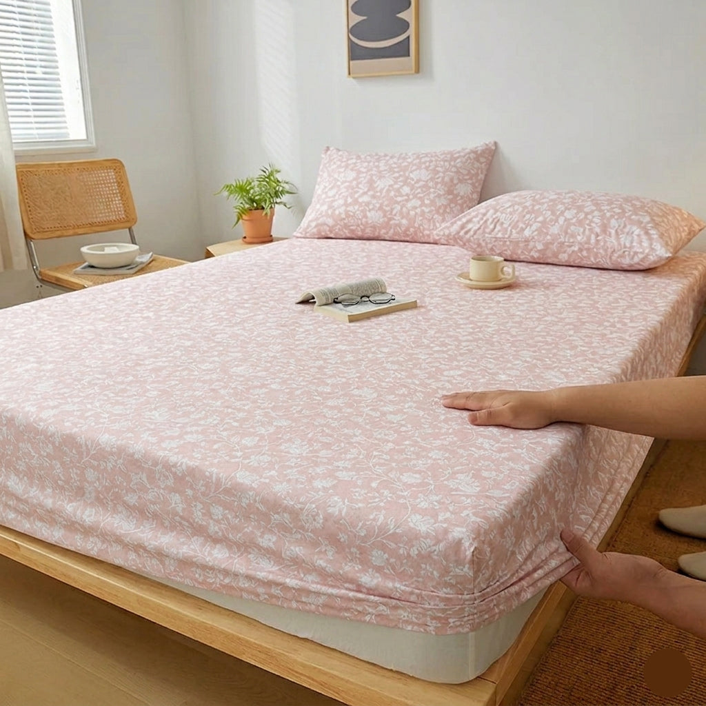PINK FITTED SHEET SHEET SET- PREMIUM