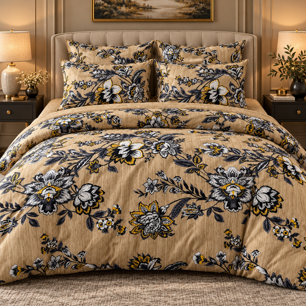 My Home Aqua Cameo 6-Piece Duvet Cover Set