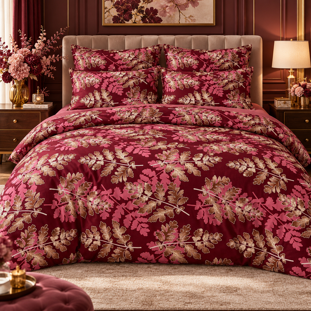 My Home Midnight Rose 6-Piece Duvet Cover Set