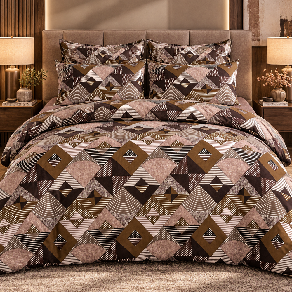 My Home Noir Magnolia 6-Piece Duvet Cover Set