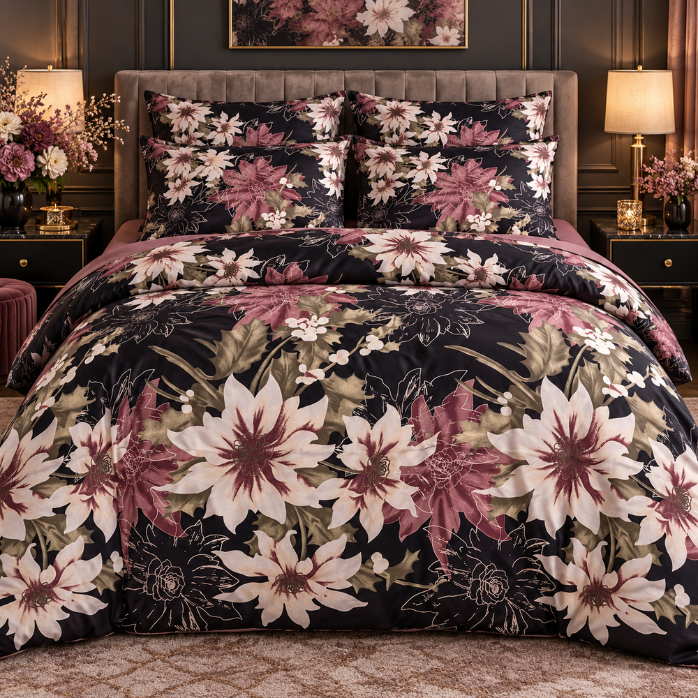 My Home Saffron Rose 6-Piece Duvet Cover Set