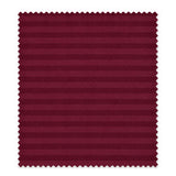 My Home Stripe Fitted Sheet - Burgundy | Single, Queen & King
