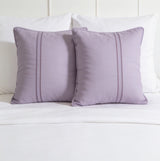 My Home Stripe Pillow Covers - Light Lavender | Pack of 2, 20x30 Inches