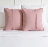 My Home Stripe Pillow Covers - Pink | Pack of 2, 20x30 Inches
