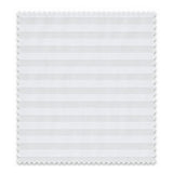 My Home Stripe Flat Bedsheet - White | Single, Queen & King